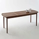 oval wood dining table